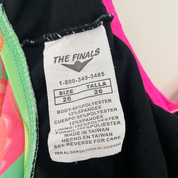 NWOT The finals competition one piece swimsuit size 26 - Picture 8 of 9